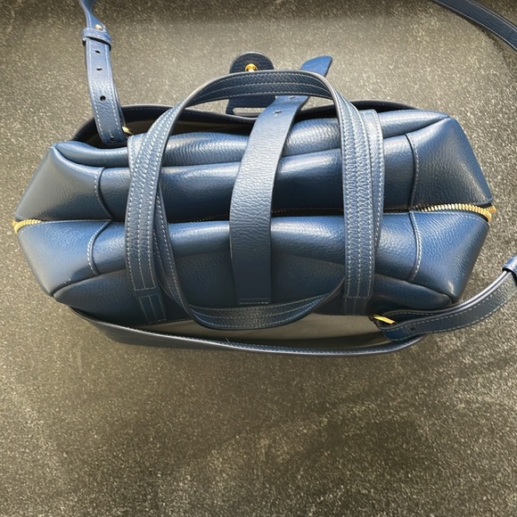 Senreve Doctor Bag in Dark Blue Italian Leather - Picture 6 of 16